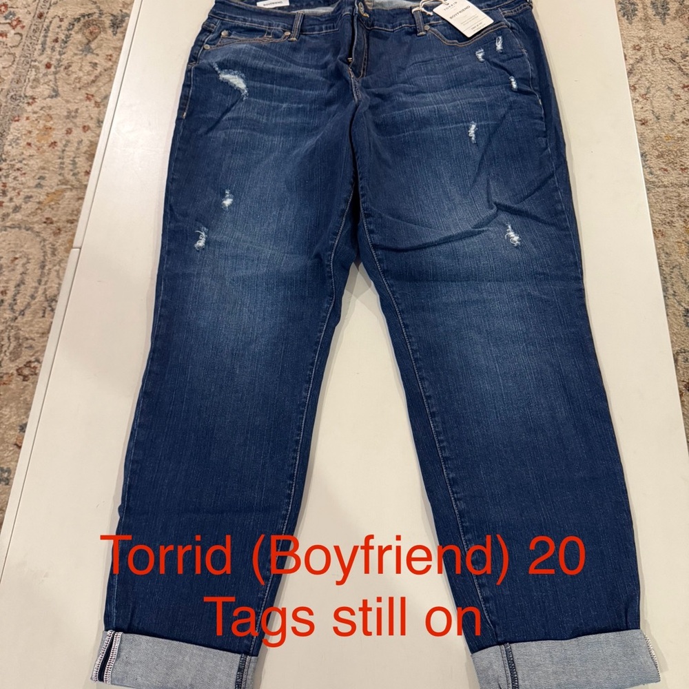 Torrid Dark Blue Boyfriend Jeans